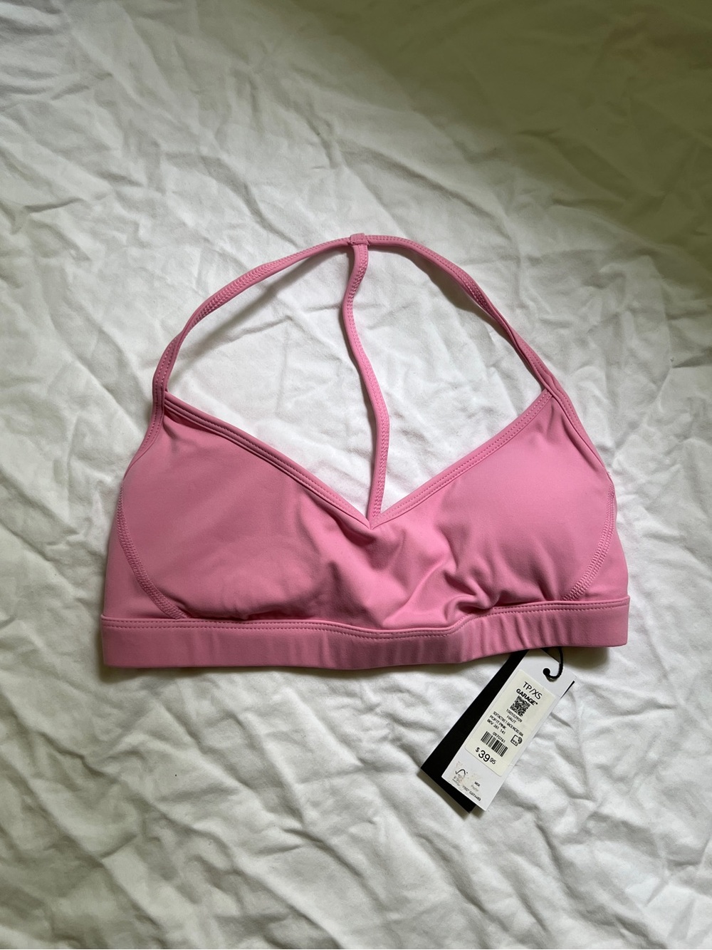 Garage Pink T Back Sports Bra